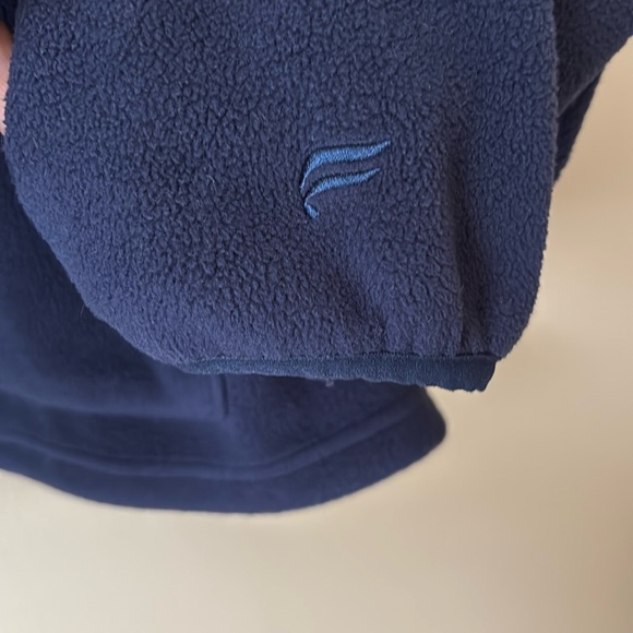 Fabletics Fleece Women's blue navy bomber fleece cardigan jacket. Size XL. - Picture 4 of 13